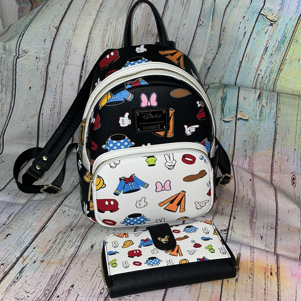 Fab Five Clothing Loungefly Mini Backpack and Matching Wallet